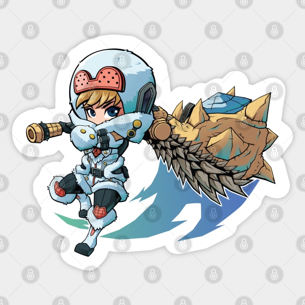 Monster Hunter Chibi Hunting Horn Sticker by Xar623